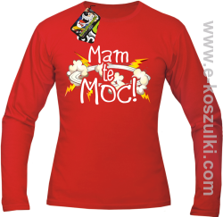 MAM te moc - longsleeve męski czerwony