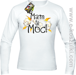 MAM te moc - longsleeve męski biały