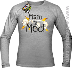 MAM te moc - longsleeve męski melanż 