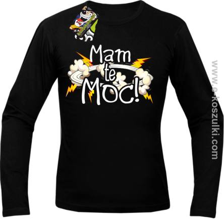 MAM te moc - longsleeve męski czarny