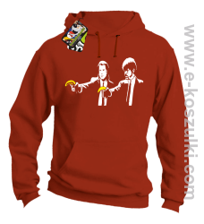 Banana Boys Pulp Fiction - bluza z kapturem pomarańczowa