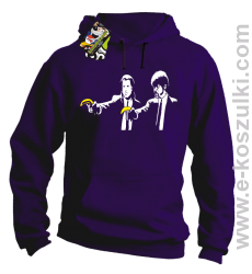 Banana Boys Pulp Fiction - bluza z kapturem fioletowa