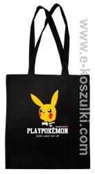 Play Pokemon - torba z nadrukiem czarna