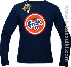 fuck ala fanta - longsleeve męski granatowy