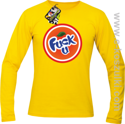 fuck ala fanta - longsleeve męski żółty