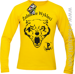 Żołnierze wyklęci WOLF - longsleeve męski żółty