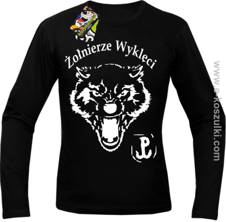 Żołnierze wyklęci WOLF - longsleeve męski czarny