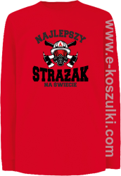 Najlepszy Strażak na świecie Fire Helmet - longsleeve dziecięcy czerwony