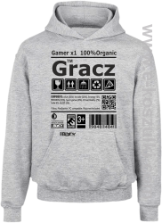 Gracz GAMER - bluza z kapturem dziecięca melanż 