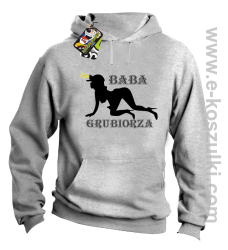 Baba Grubiorza - bluza z kapturem melanż 