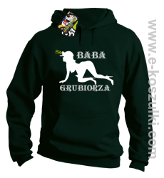 Baba Grubiorza - bluza z kapturem butelkowa