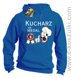 Kucharz na medal - bluza z kapturem niebieska