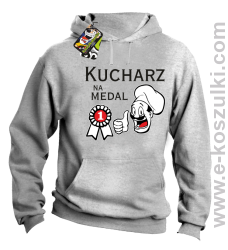 Kucharz na medal - bluza z kapturem melanż 