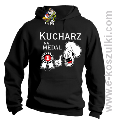 Kucharz na medal - bluza z kapturem czarna