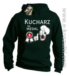 Kucharz na medal - bluza z kapturem butelkowa