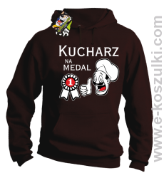 Kucharz na medal - bluza z kapturem brązowa