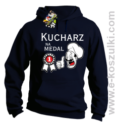 Kucharz na medal - bluza z kapturem granatowa