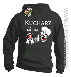 Kucharz na medal - bluza z kapturem szara