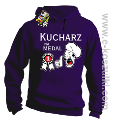 Kucharz na medal - bluza z kapturem fioletowa