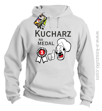 Kucharz na medal - bluza z kapturem biała