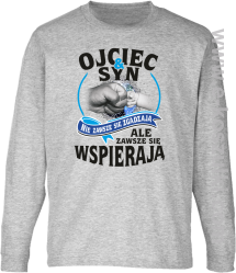 OJCIEC I SYN NIE ZAWSZE SIĘ ZGADZAJĄ ale zawsze się wspierają - longsleeve dziecięcy melanż 