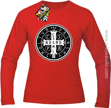 Krzyż Świętego Benedykta - Cross Saint Benedict - Longsleeve męski 