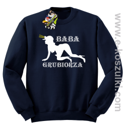 Baba Grubiorza - bluza bez kaptura STANDARD granatowa