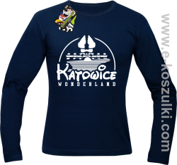 Katowice Wonderland - longsleeve męski granatowy