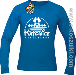 Katowice Wonderland - longsleeve męski niebieski