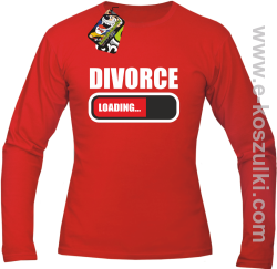 DIVORCE Loading -  Longsleeve męski czerwony 