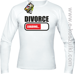 DIVORCE Loading -  Longsleeve męski biały