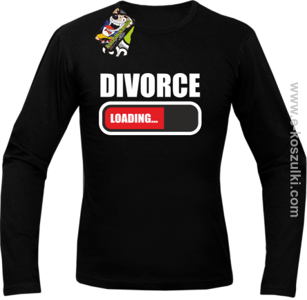 DIVORCE Loading -  Longsleeve męski czarna