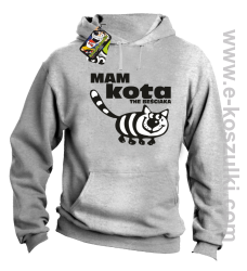 Mam kota the beściaka - bluza z kapturem melanż 