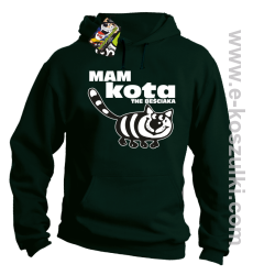 Mam kota the beściaka - bluza z kapturem butelkowy