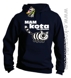 Mam kota the beściaka - bluza z kapturem granatowy