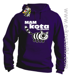 Mam kota the beściaka - bluza z kapturem fioletowy