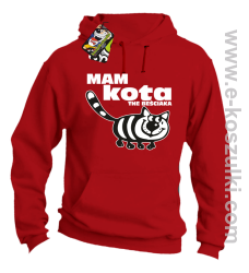 Mam kota the beściaka - bluza z kapturem czerwona