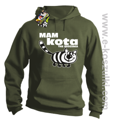 Mam kota the beściaka - bluza z kapturem khaki