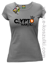 CryptoMaster CROWN - koszulka damska szara