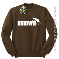 Mrówa Parody - bluza bez kaptura STANDARD brązowa