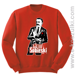 Jan III 3 Sobieski ala God Father - bluza bez kaptura STANDARD czerwona