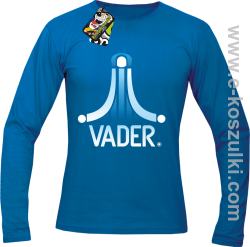 VADER STAR ATARI STYLE - longsleeve męski niebieski