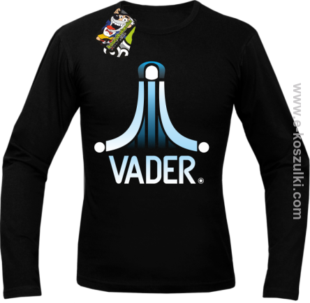 VADER STAR ATARI STYLE - longsleeve męski czarny