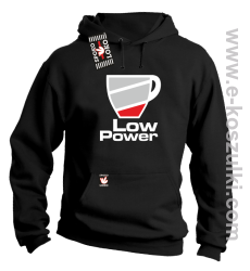 Low Power Cup - bluza z kapturem czarna