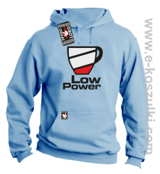 Low Power Cup - bluza z kapturem błekitna