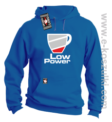 Low Power Cup - bluza z kapturem niebieska