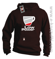 Low Power Cup - bluza z kapturem brązowa