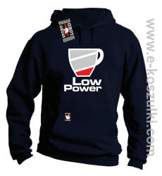 Low Power Cup - bluza z kapturem granatowa