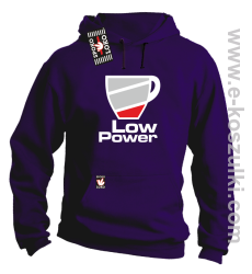 Low Power Cup - bluza z kapturem fioletowa