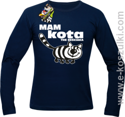 Mam kota the beściaka - longsleeve męski granatowy